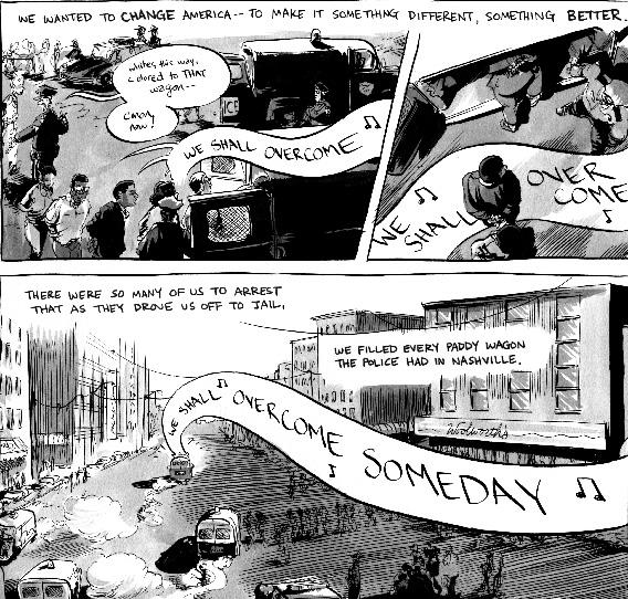 John Lewis and Nate Powell’s comics biography March, reviewed.