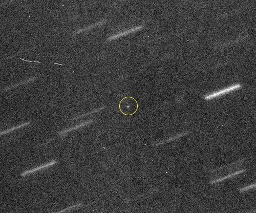 Asteroid 2001 AG5 as seen in October 2012 by the Gemini telescope.