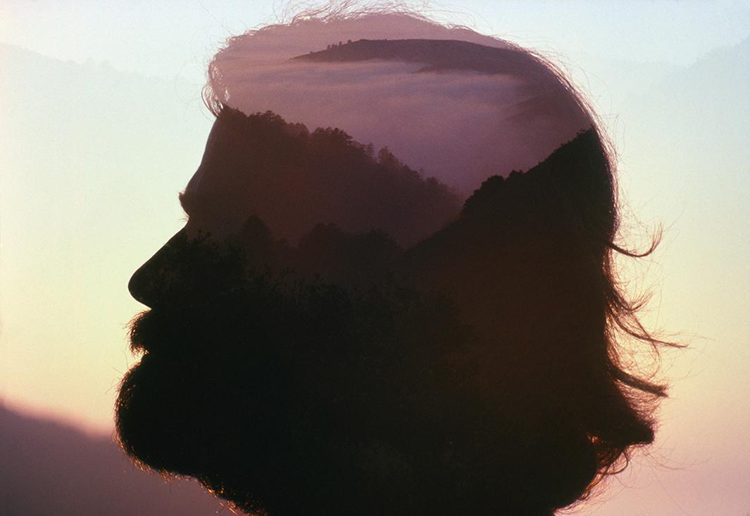 Dad double exposed by Mom. Palo Colorado Canyon, Big Sur, CA. August 1978