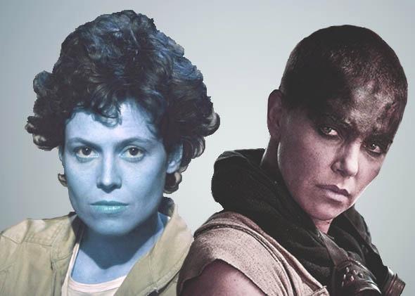 Ripley from Alien and Furiosa from Mad Max.