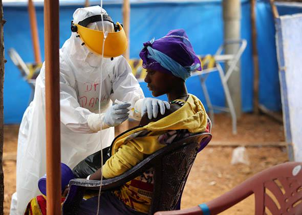 Ebola Treatment Unit, Port Loko, Sierra Leone.