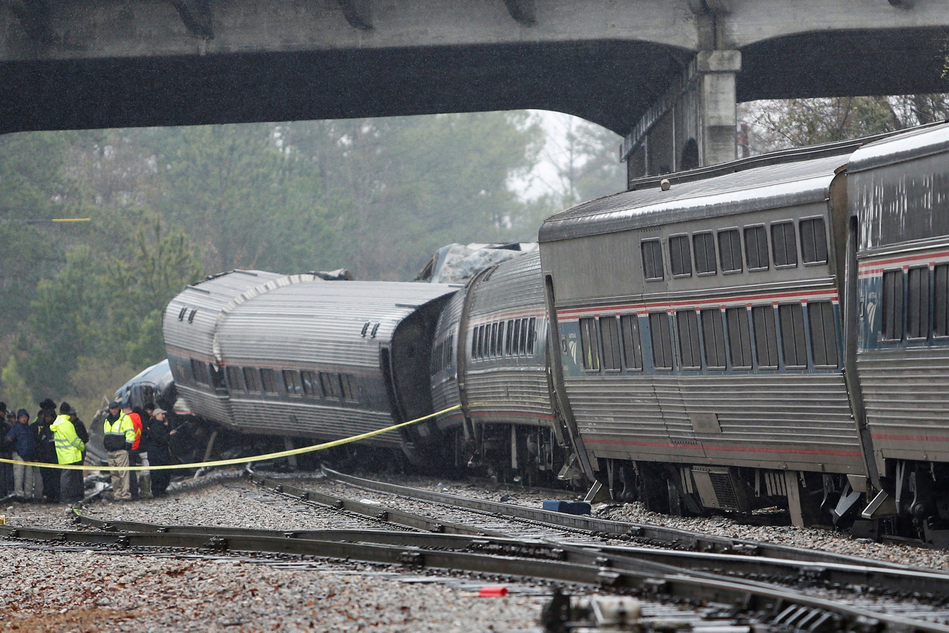 Amtrak train traveling from New York to Miami crashes with freight