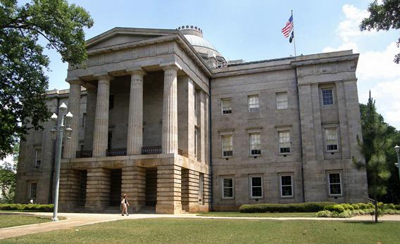 North Carolina State Capital building. 