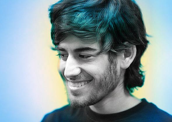 Aaron Swartz at a Boston Wikipedia Meetup in August 2009.