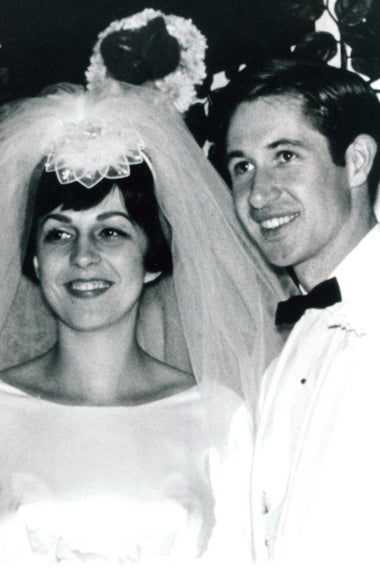 Courtesy of Gary Goodson. Gary Goodson and his wife Stephanie on their weddding day in 1967.