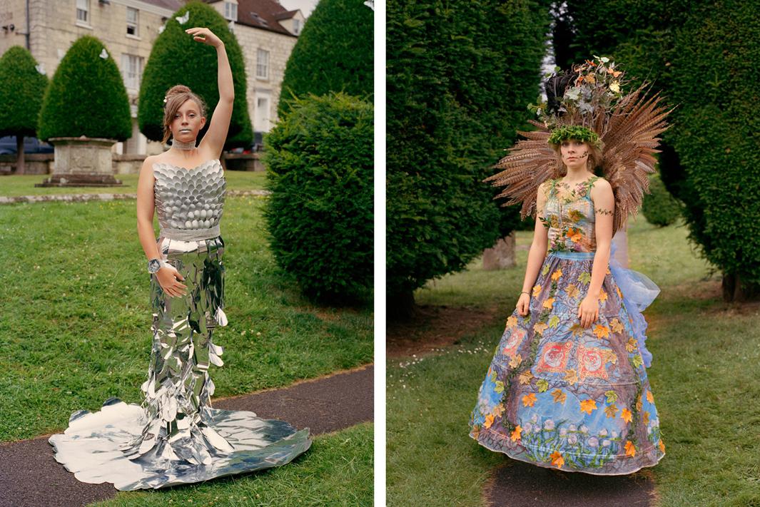 Left: Kasia Violet at Art Couture Painswick. Right: Rhiannon at Art Couture Painwick.