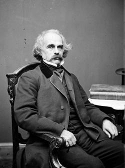 Nathaniel Hawthorne, between 1860 and 1864.