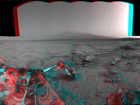 3D anaglyph from Mars