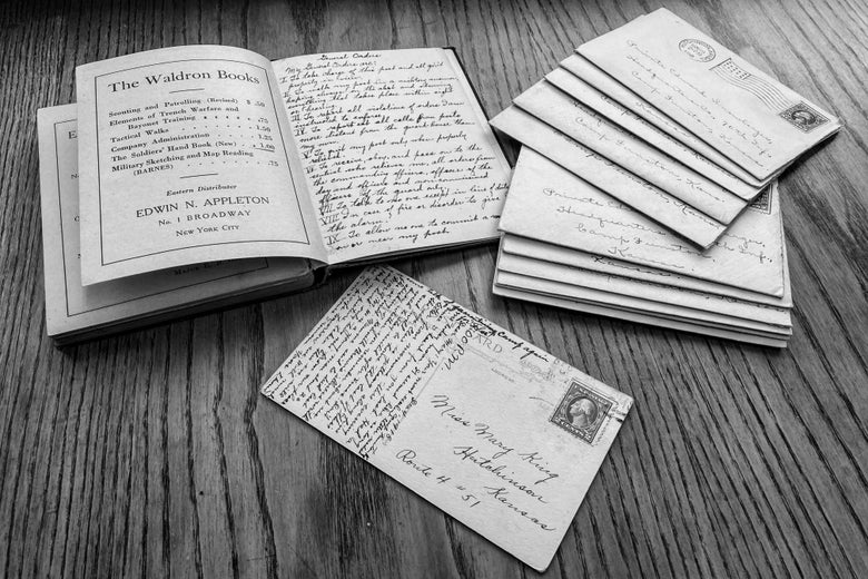 A bunch of handwritten letters