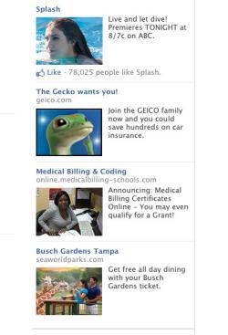 Facebook ads.