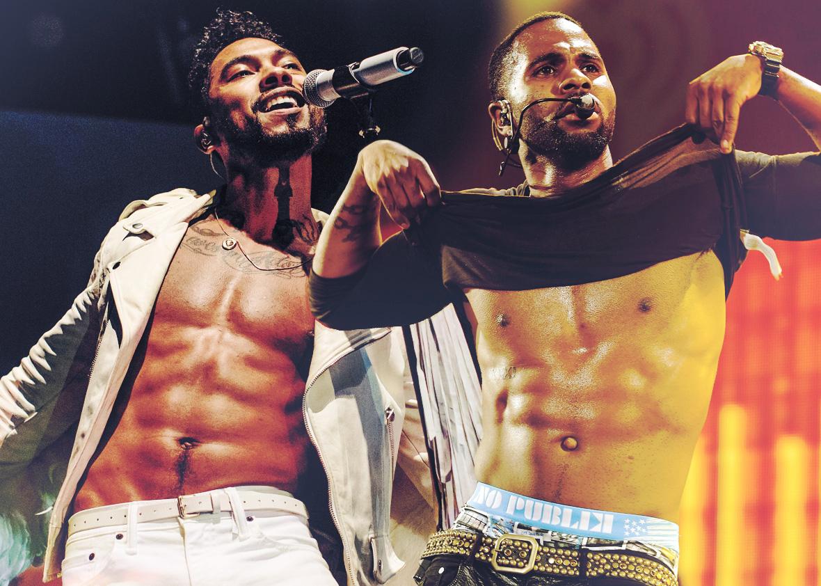Miguel, Jason Derulo, Jidenna, and all the other “classic men” objectifying themselves for the female gaze.