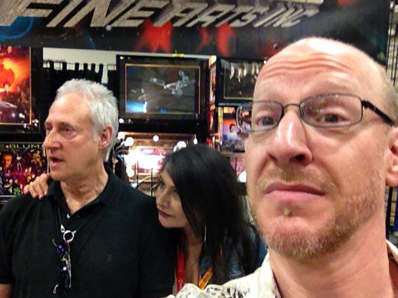Brent Spiner, Marina Sirtis, and me at San Diego Comic Con.