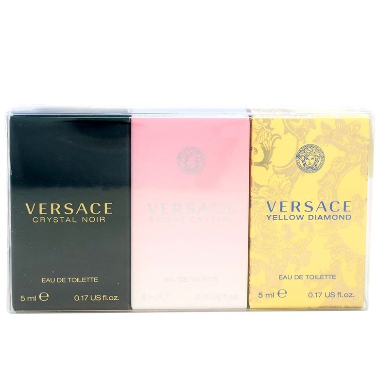 Three boxes of different Versace fragrances