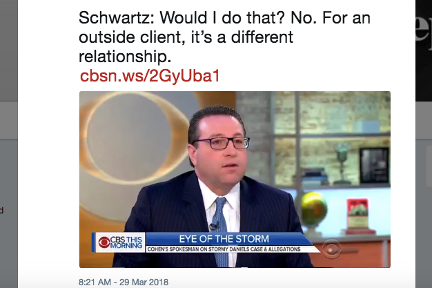 David Schwartz on CBS This Morning on Thursday.