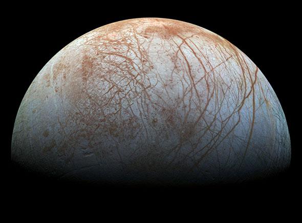 Jupiter's icy moon Europa.