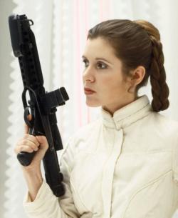Carrie Fisher as Princess Leia in Star Wars Episode V: The Empire Strikes Back