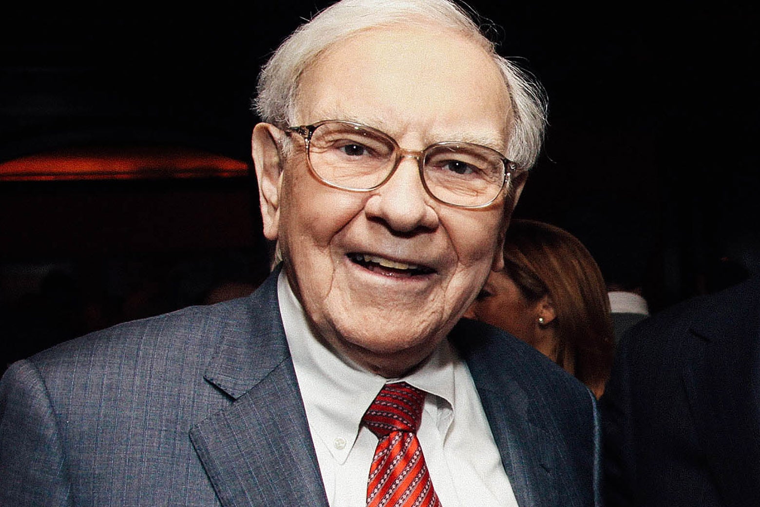 Warren Buffett attends a book party for Tap Dancing to Work: Warren Buffett on Practically Everything, 1966–2012, by Carol Loomis, at the Lambs Club on Nov. 26, 2012, in New York City.