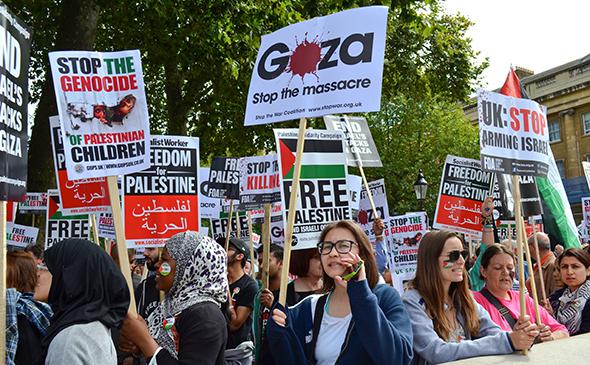 Anti-Israel protest, London, England