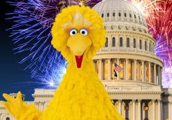 Elmo, Big Bird and more of the Sesame Street gang will perform a musical medley of patriotic favorites.