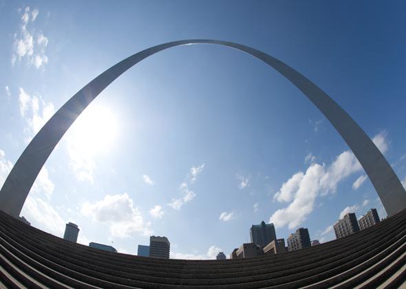 The Gateway Arch.