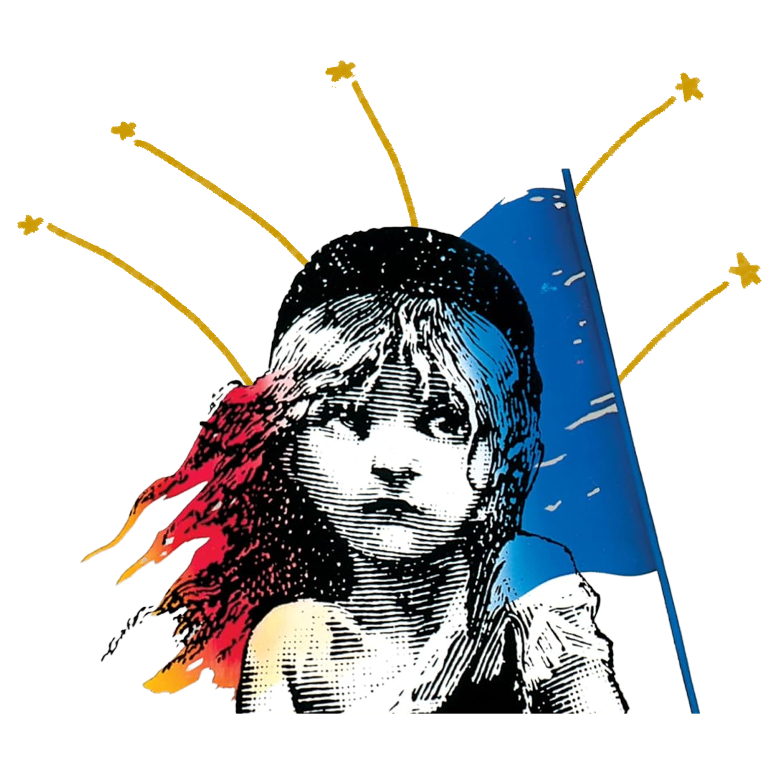 The logo for Les Mis.