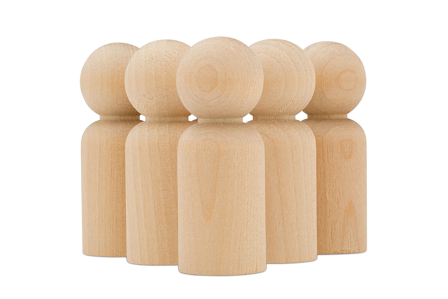 Wooden doll bodies.