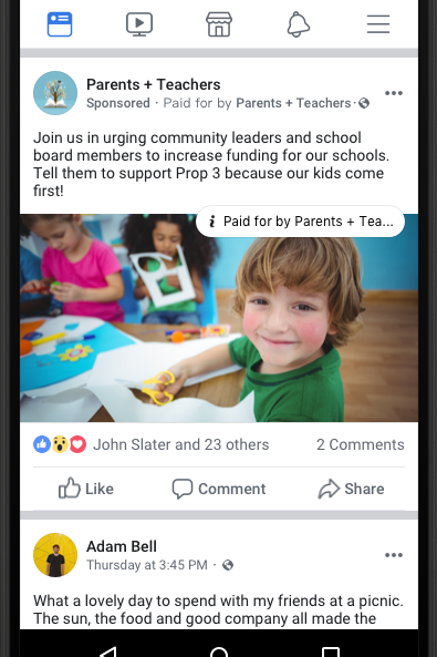 What Facebook ads will look like.