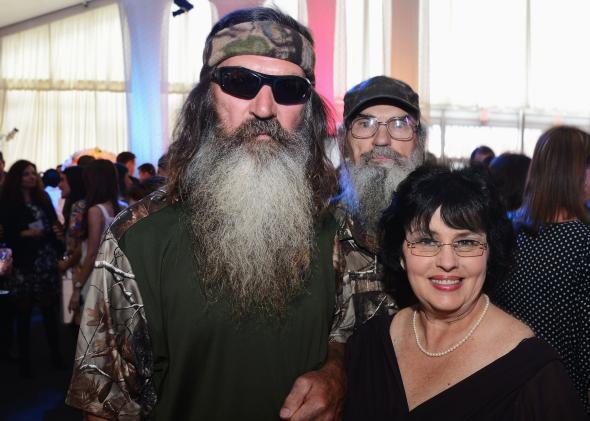 Phil Robertson and Miss Kay Robertson at the 2012 A&E Networks Upfront.