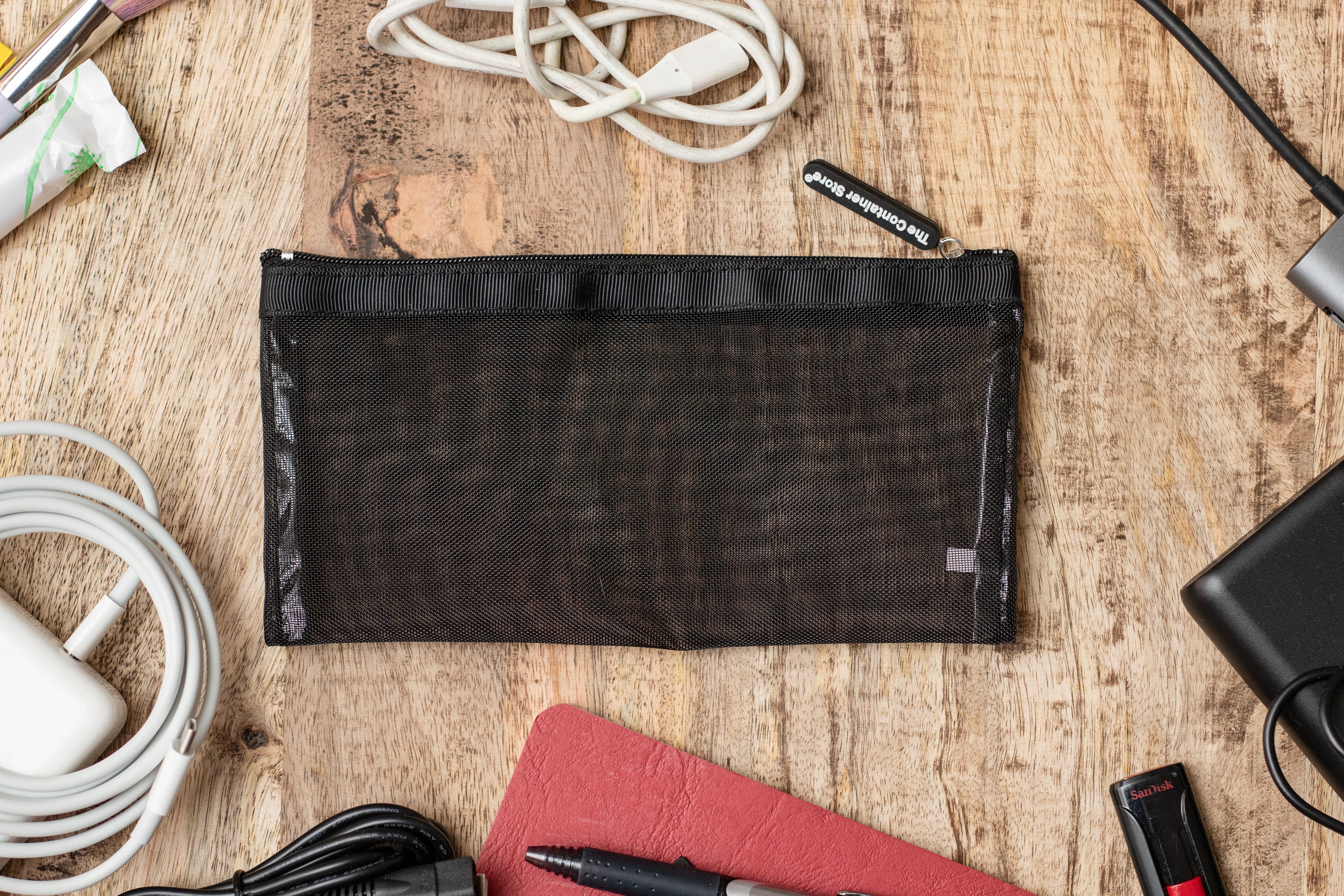 The Container Store Black Micro Mesh Pouches