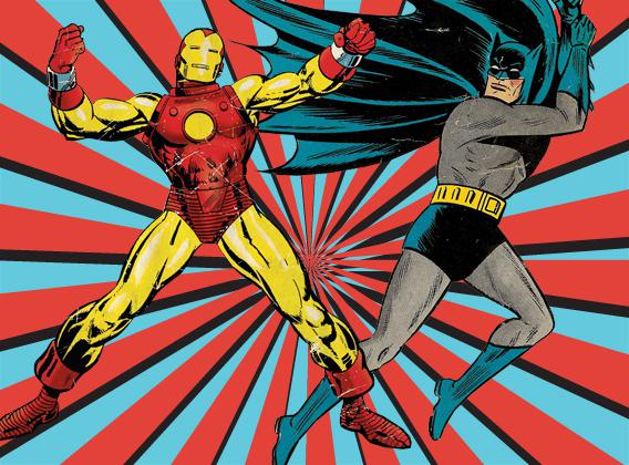 Marvel vs. DC Comics: One is just like Iron Man, the other like Batman.