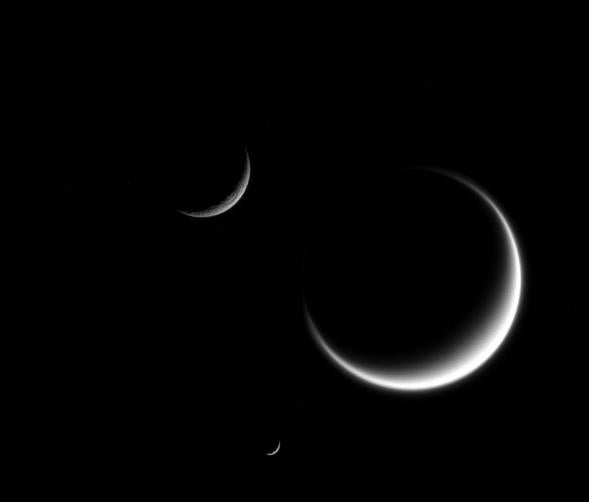 Three crescent moons