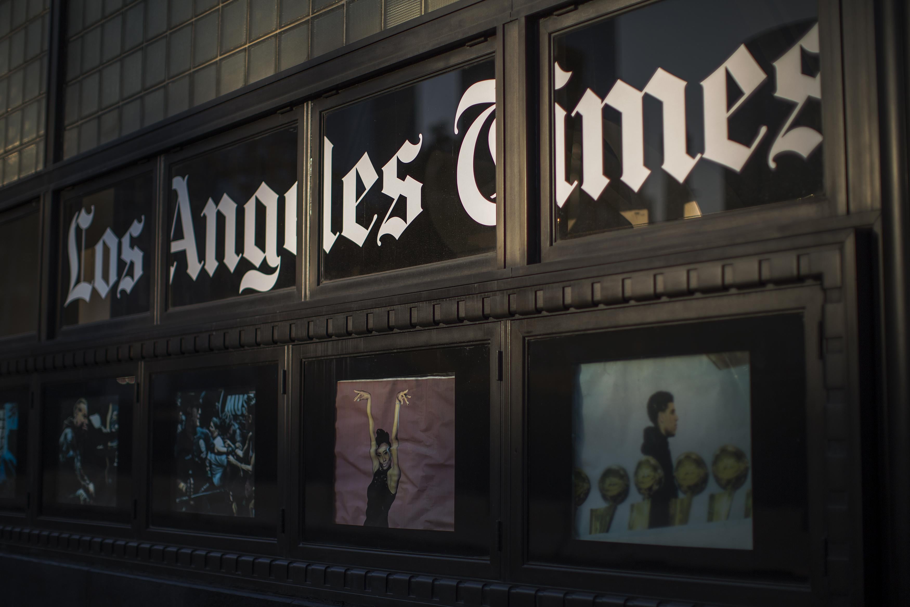 LOS ANGELES, CA - FEBRUARY 06: The Los Angeles Times building is seen on February 6, 2018 in Los Angeles, California. Parent company, Tronc, is believed to be close to selling The Times and The San Diego Union-Tribune to billionaire Los Angeles doctor, Patrick Soon-Shiong, for about $500 million.  (Photo by David McNew/Getty Images)