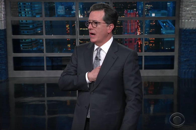 Stephen Colbert discusses Fire and Fury on the Late Show.