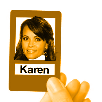 Guess Who gamecard but it's Karen McDougal.