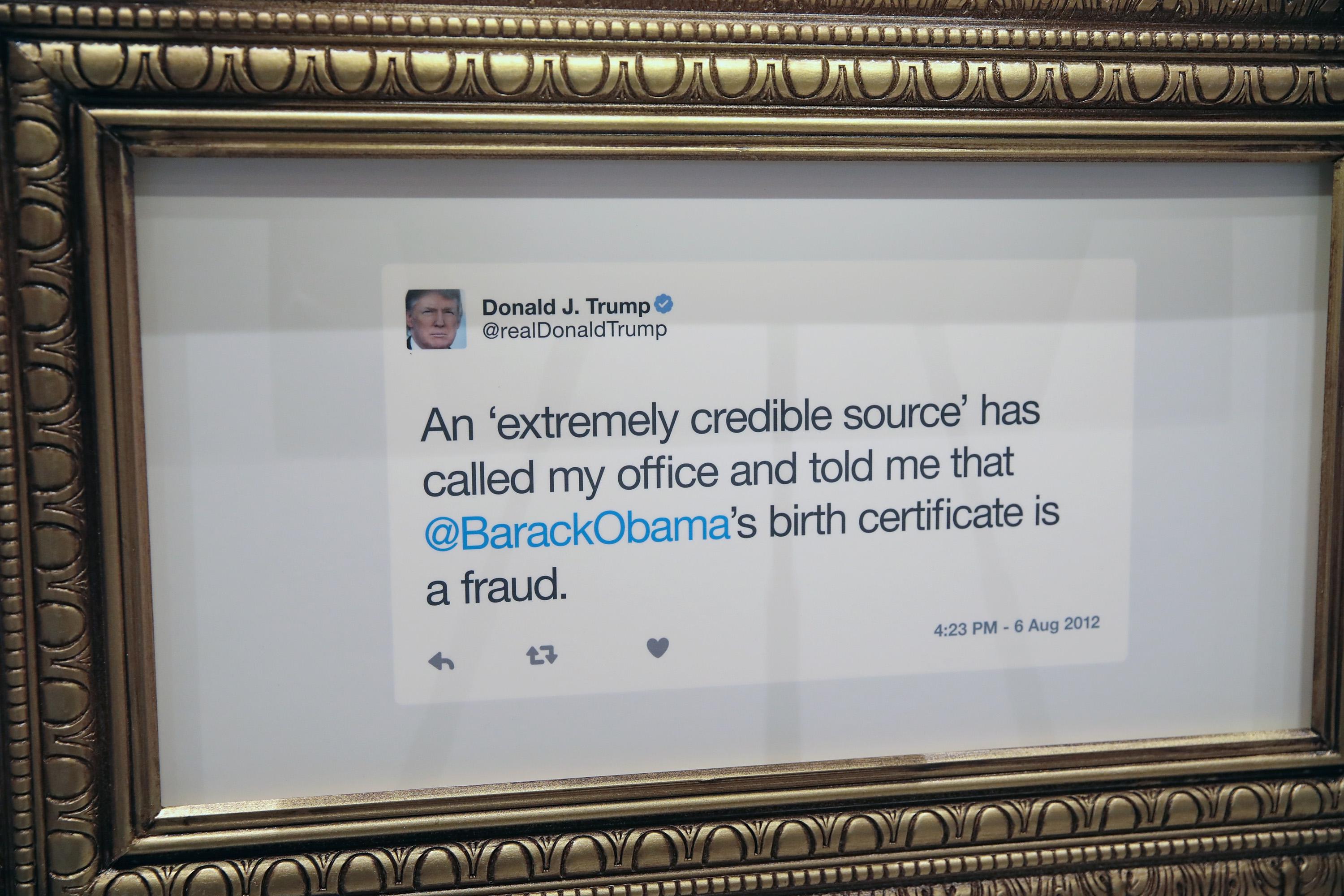 Comedy Central's 'The Daily Show  previews a pop-up library exhibiting President Trump's tweets at Union Station on October 19, 2017 in Chicago, Illinois.