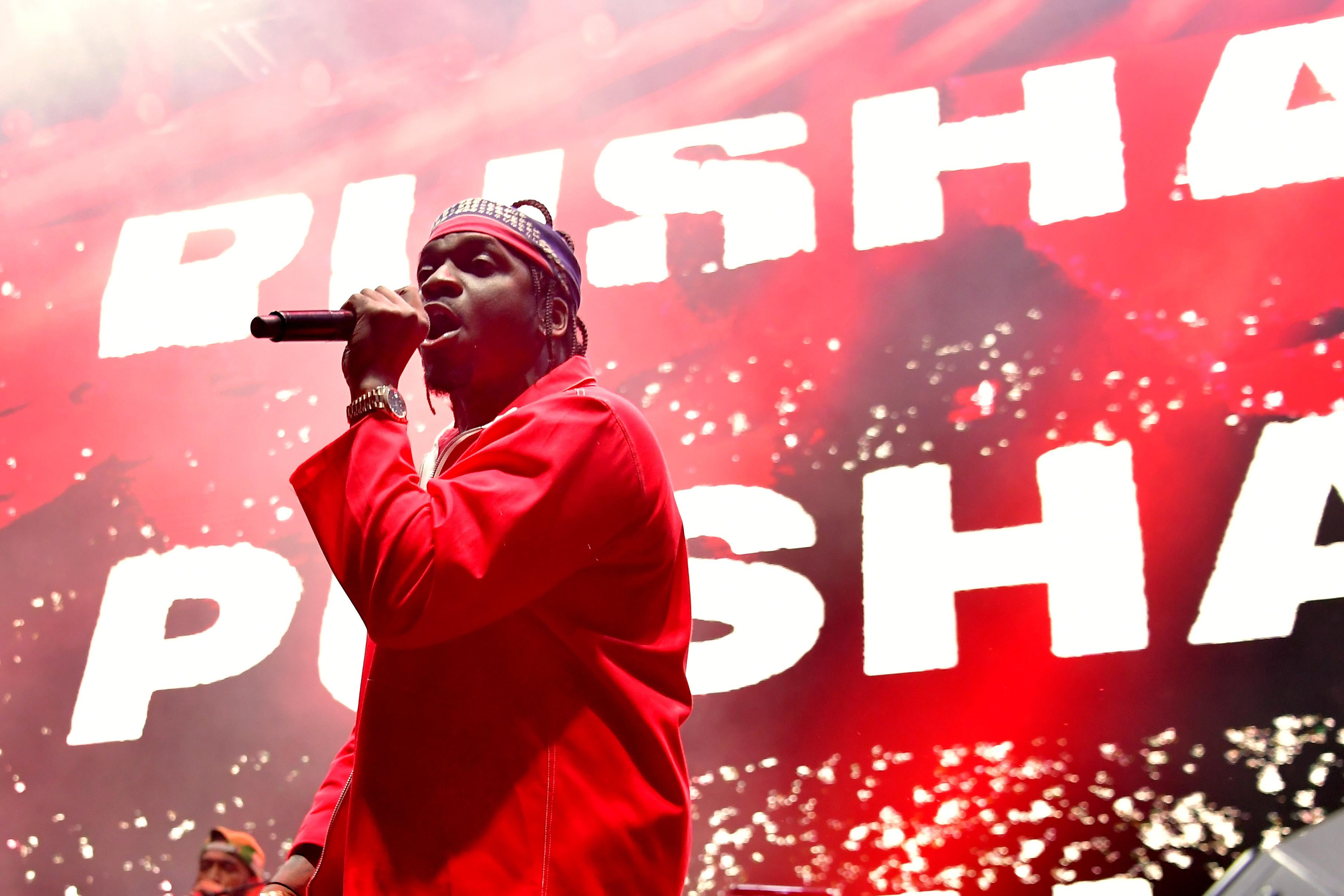 Pusha T performing in Los Angeles in February, 2018.