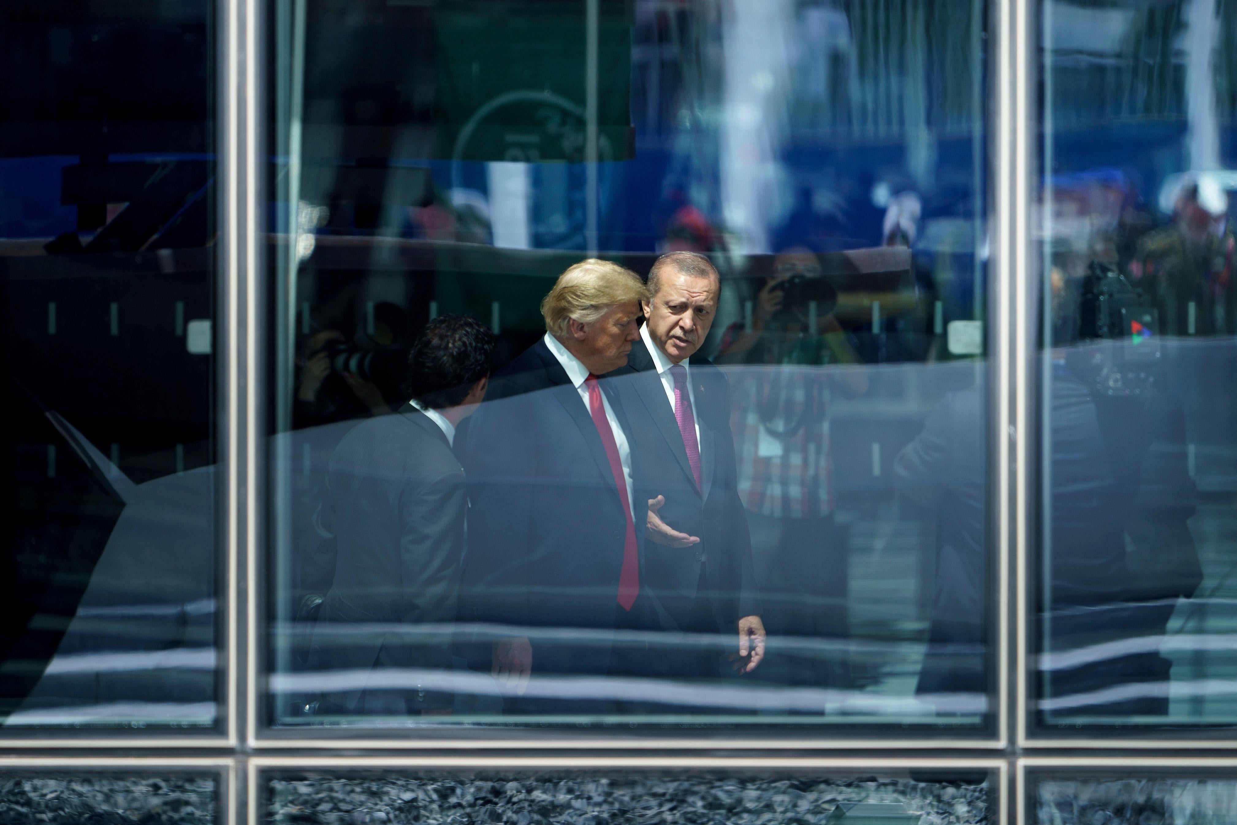 U.S. President Donald Trump and Turkey’s President Recep Tayyip Erdogan.
