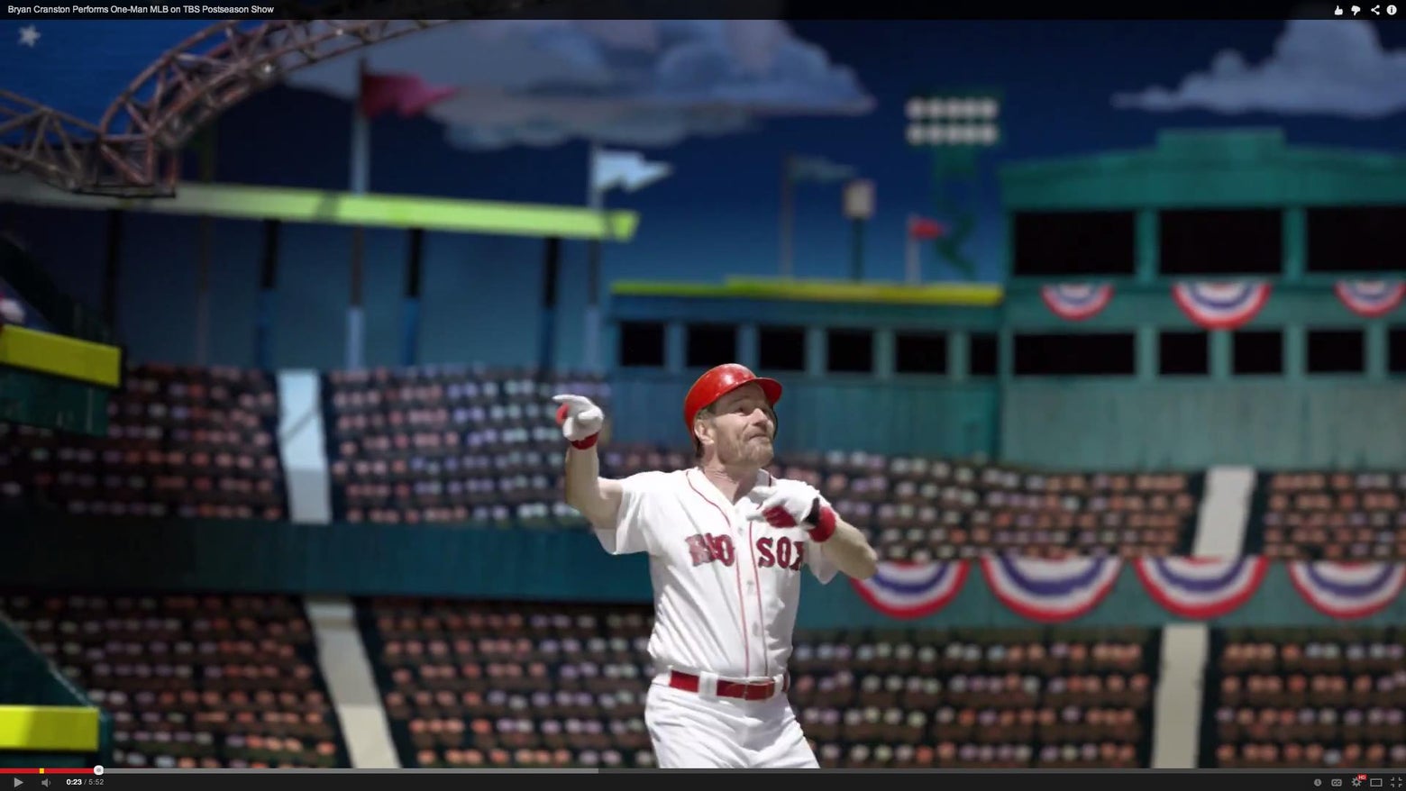 Bryan Cranston Mlb Ad Recreates Great Playoff Moments For Tbs Video