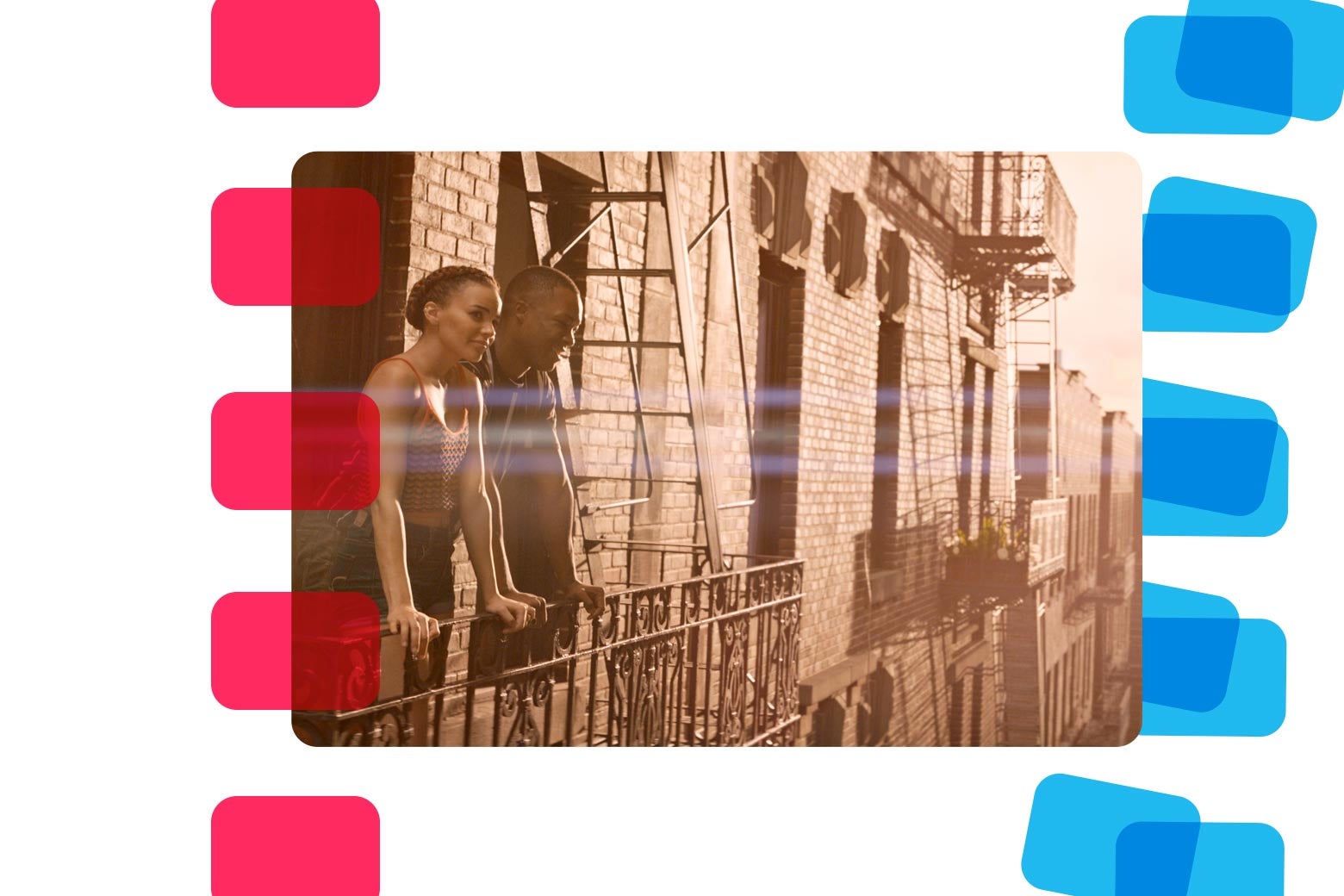Leslie Grace and Corey Hawkins in In the Heights