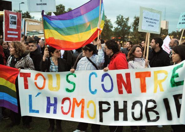 French anti-homophobia protest