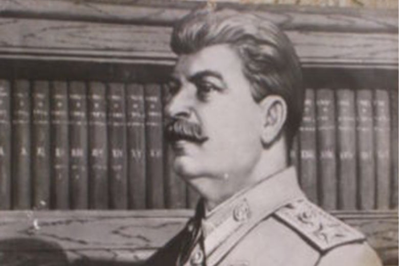 A bad portrait of Stalin.