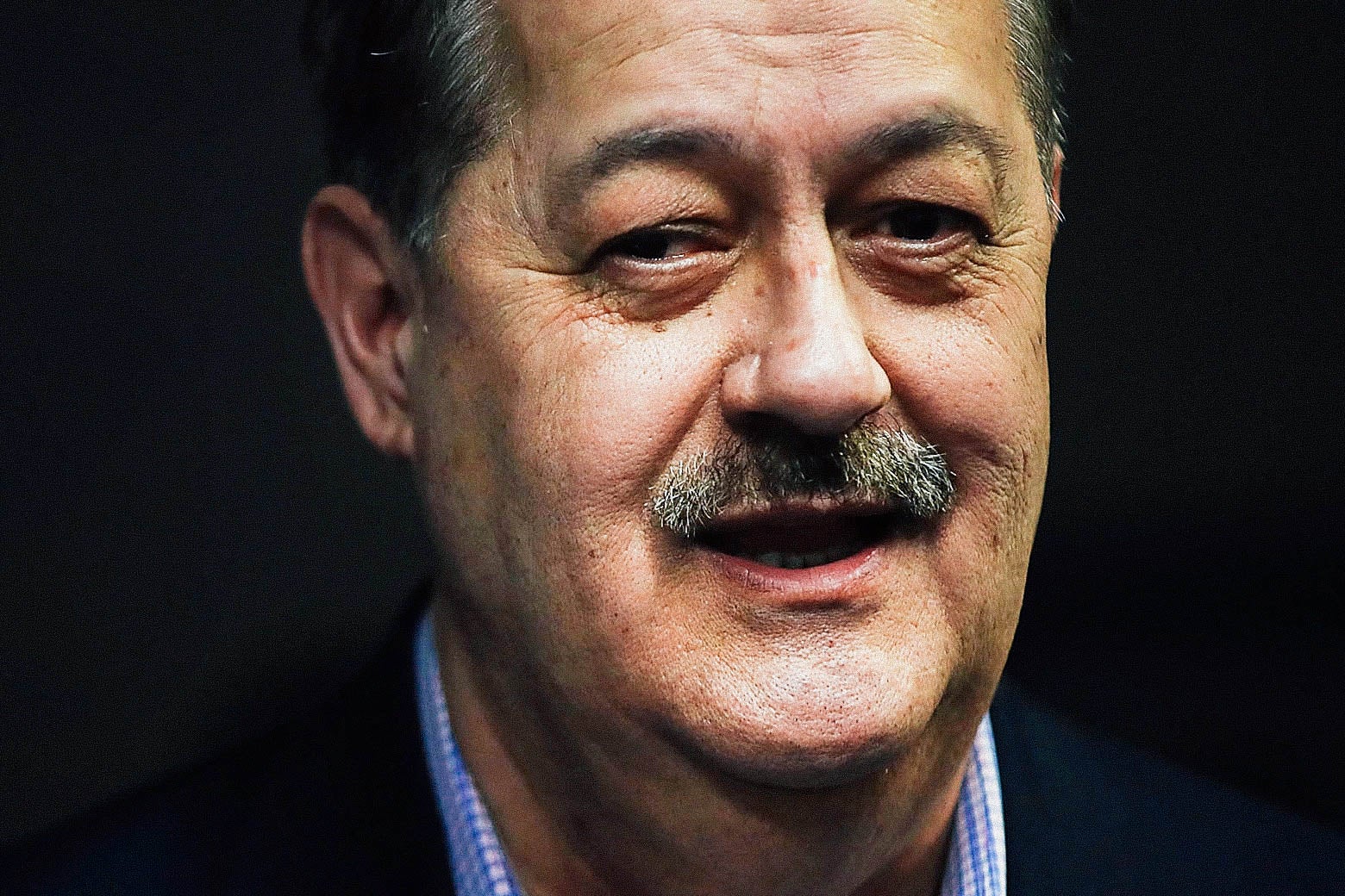 Republican primary candidate for U.S. Senate Don Blankenship speaks at a town hall meeting at West Virginia University on March 1 in Morgantown, West Virginia.