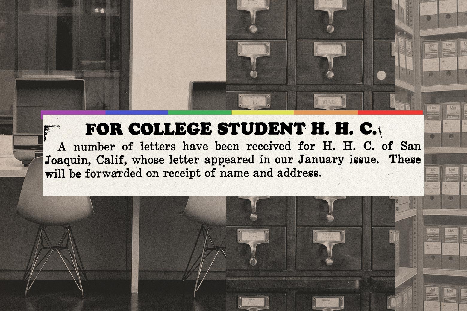 Queer history mystery: How hunting the LGBTQ+ archives for one man ended in a happy surprise. - Vimarsana News