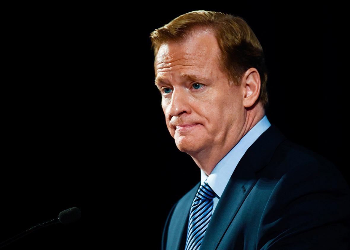 National Football League commissioner Roger Goodell.