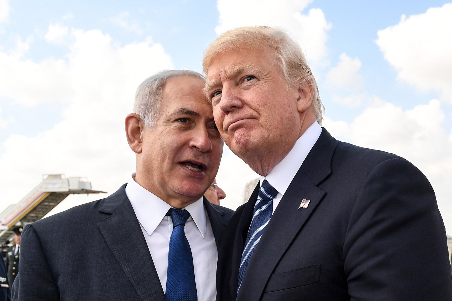 Benjamin Netanyahu and Donald Trump.