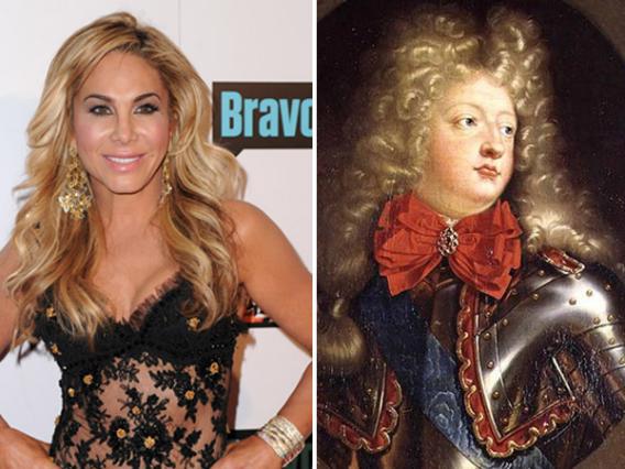 Socialite Adrienne Maloof and Louis, Grand Dauphin of France, son of Louis XIV.