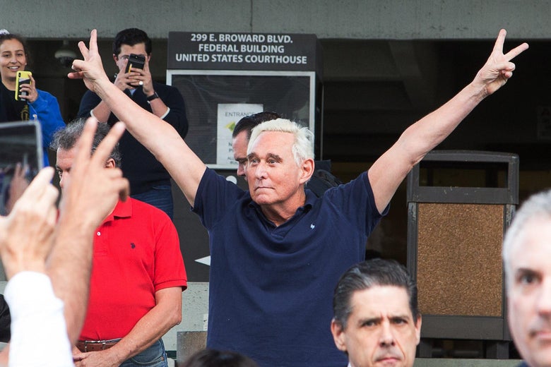 Image result for roger stone peace signs