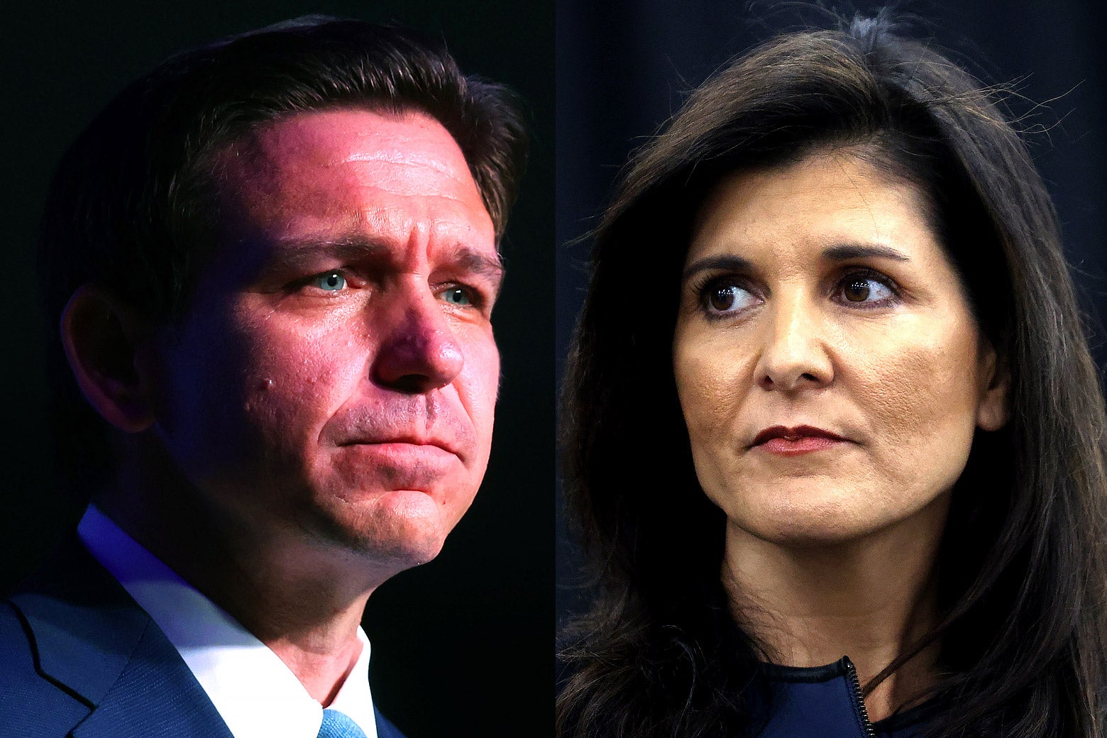 Ron DeSantis and Nikki Haley