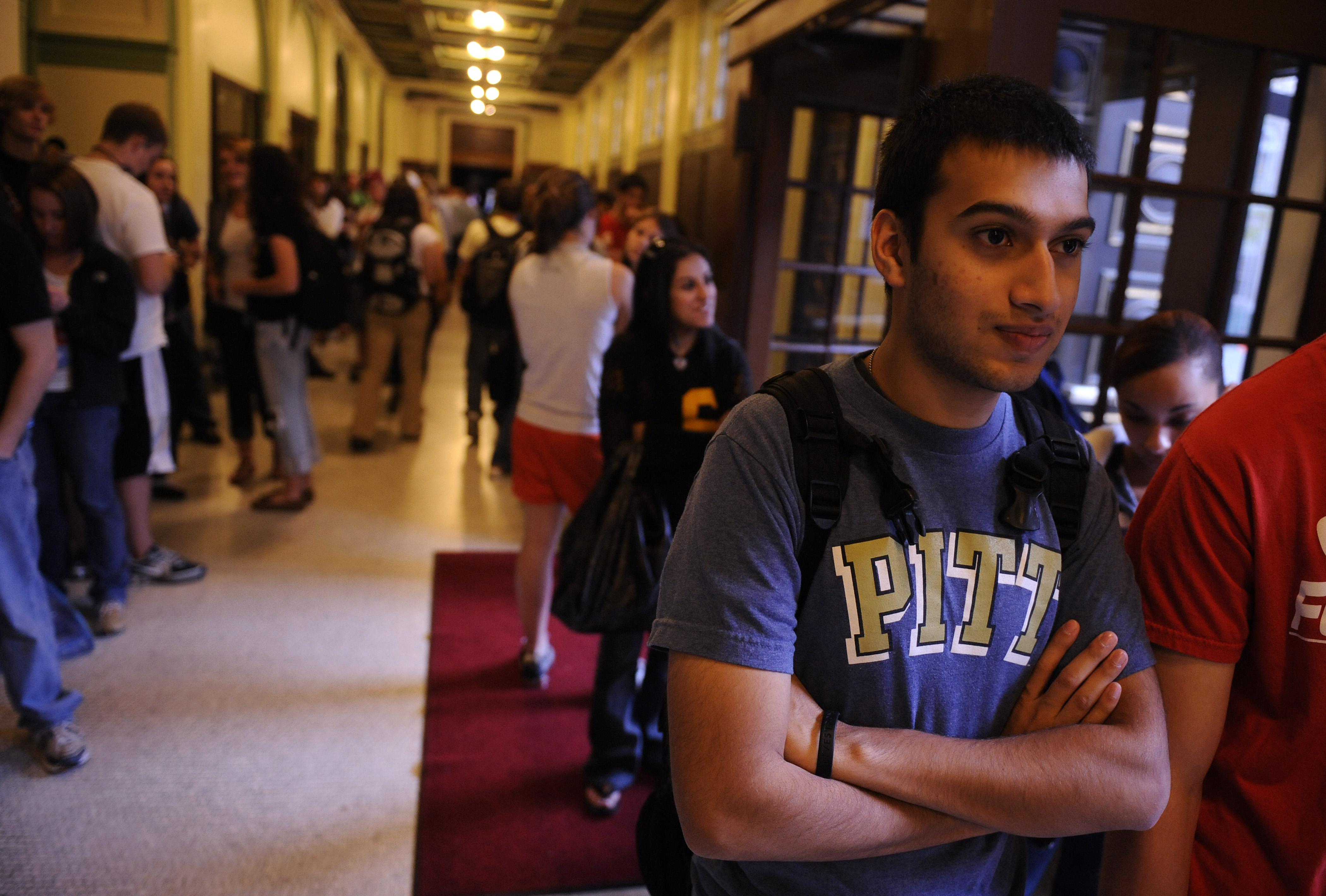 Students at the University of Pittsburgh.