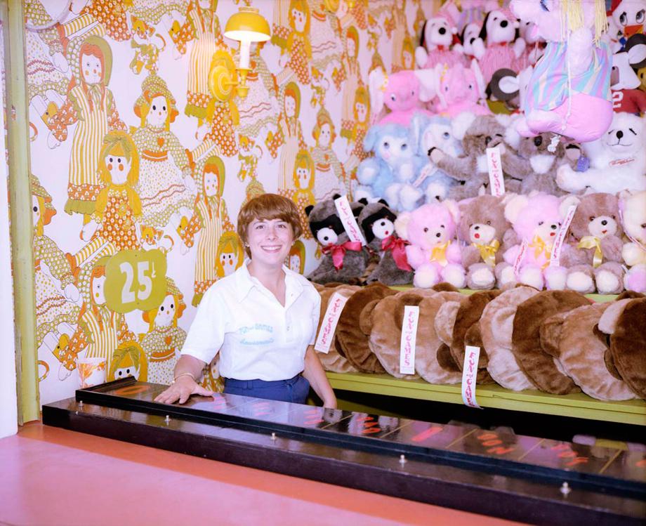Girl with Stuffed Animals, Asbury Park, New Jersey, 1980